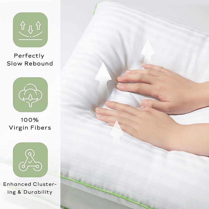 Ashler Home Deco Synthetic Down Pillow Inserts, 26x26 Down Alternative Throw Pillows Insert Sleeping Pillows with 100% Cotton Cover Decorative Pillow Stuffer for Sofa, Couch Bed(Set of 2, White)