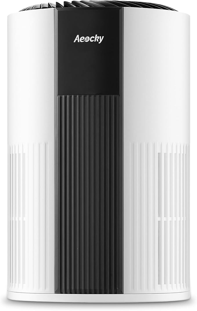 AEOCKY 2nd Gen Turbo-Jet Design Air Purifiers for Bedroom up to 1096 Sq Ft, Proprietary YearChange Filter Tech, with Multi Effect Filter, Washable Pre-Filter, for Home, Dorm, Office, Pet