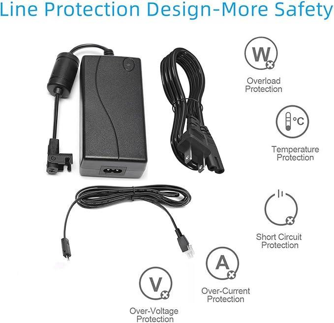 Adjustable Bed Base Power Supply Replacement Power Cord 3 Piece Kit,for Lucid L300 Adjustable Bed,Ergo,Extend,Sealy Ease and Serta New Generation Electric Bed 29V Base Input Power Supply ﻿