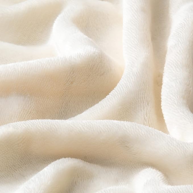 BEDELITE Body Pillow Cover with Zipper Closure, Super Soft and Cozy Fuzzy Fleece Pillowcase 20 x 54 Inches, Luxury Fluffy Plush Long Body Pillow Pillowcase for All Seasons(Off White)