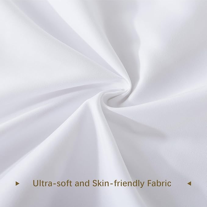 Memory Foam Body Pillow Insert, Soft Large Long Bed Pillow for Adults, Breathable Full Body Pillow, White