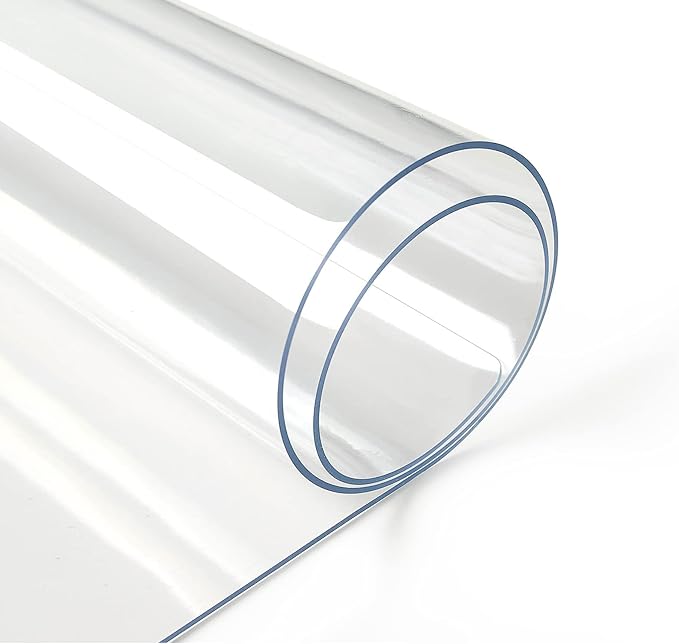 Deep Dream 1.5mm Clear Desk Cover Protector, 42×90 Inch Clear Desk Cover, Clear Desk Mat, Table Cover Tablecloth Protector Rectangle, Table Protector for Dining Room Table