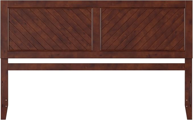 AFI, Canyon King Solid Wood Rustic Farmhouse Headboard, Walnut