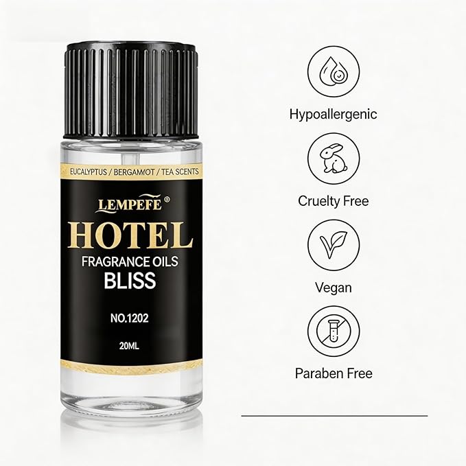 Bliss Inspired Luxury Aroma Oil 20mL (0.68 fl oz), Fresh Clean Scent Diffuser Oil, Long Lasting Calming Fragrance Oil