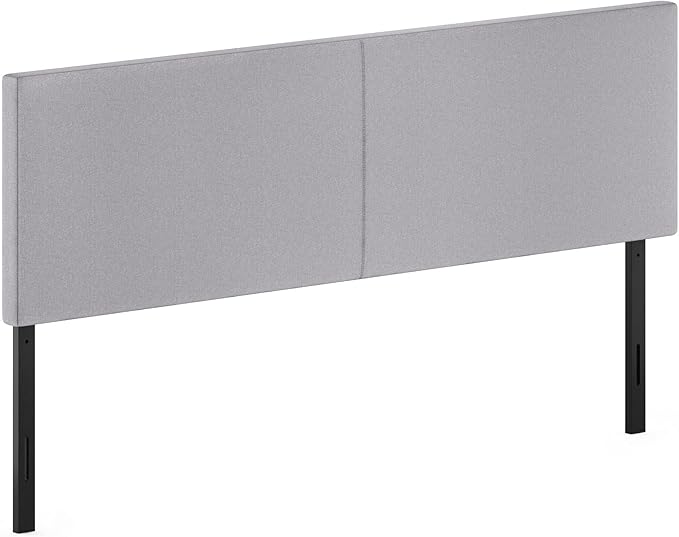Furinno Roanne Upholstered Headboard, King, Glacier