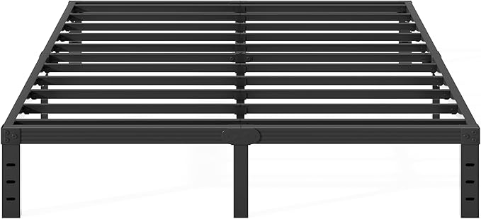 14 Inch Bed Frames Queen Size 2000 lbs Heavy Duty Platform with Sturdy Metal Slats, No Box Spring Needed, Easy Assembly, Under Bed Storage, Noise-Free, Non-Slip