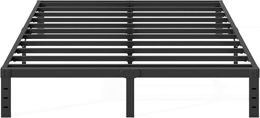 14 Inch Bed Frames Queen Size 2000 lbs Heavy Duty Platform with Sturdy Metal Slats, No Box Spring Needed, Easy Assembly, Under Bed Storage, Noise-Free, Non-Slip