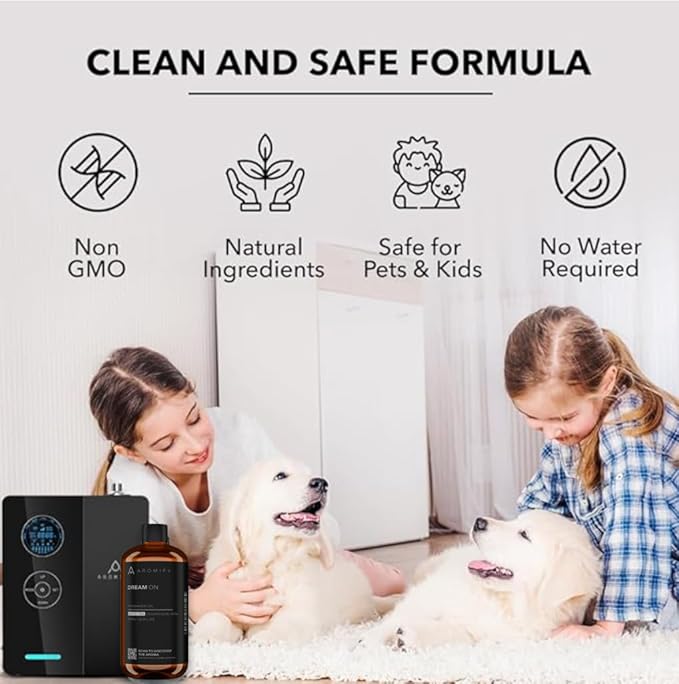 Dream On Diffuser Oil, 6.7 FL Oz, 200 mL, Luxury Hotel Scent Diffuser Oil for Home, Office & Spa, Fragrance Essential Oils for Aromatherapy, Aloe Vera & Cedarwood.
