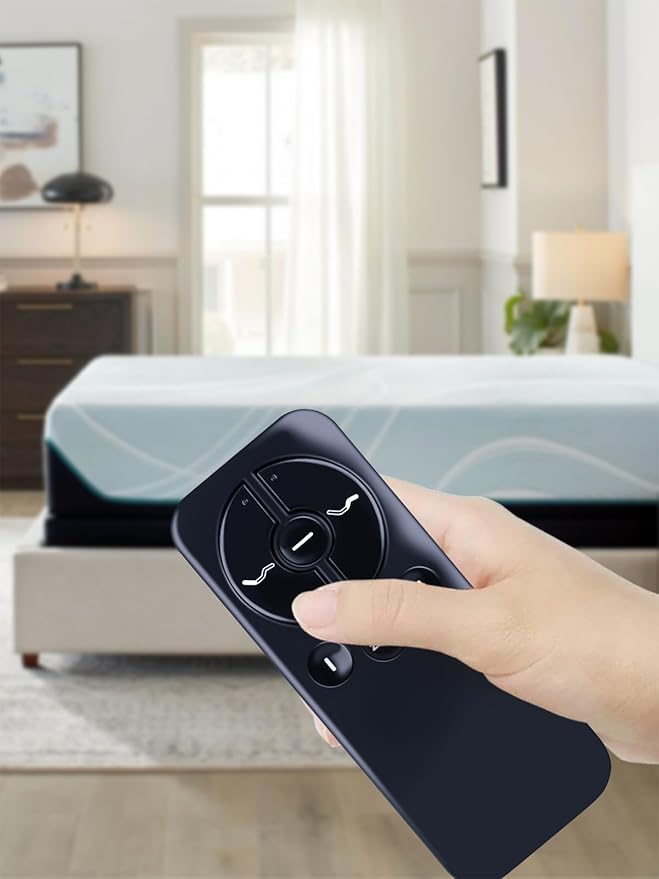 New Replacement Remote Control Compatible with Ease 2.0/3.0/4.0 Remote for Tempurpedic/Sealy/Adjustable Beds Bases JLDK.30.04.07 RF368C