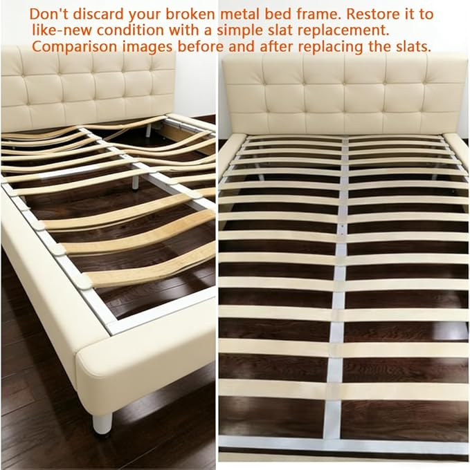 Replacement Slats for Curved Bed Frame Support and Sofa Support System (39.3" x 2.08" x 0.33"/15 Pack)