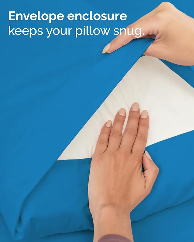 Twin 4 Piece Sheet Set - Comfy, Breathable & Cooling - Hotel Luxury Bedding for Women, Men, Kids, Teens & Children - 1 Flat & 1 Fitted Sheet & 2 Pillowcases w/ Deep Pockets - Wrinkle Free - Royal Blue