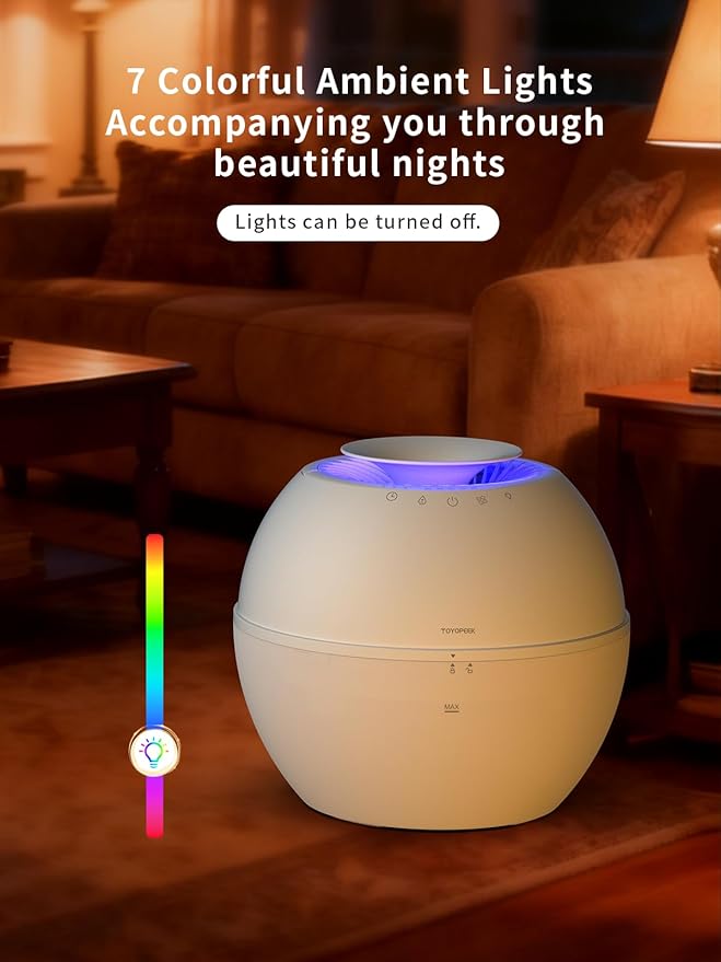 2 in 1 Dehumidifier & Humidifier Combo, 101oz Smart for Bedroom Bathroom Basement, Portable Air Purifier with Auto Steam, Small Dehumidifiers with Drain Hose