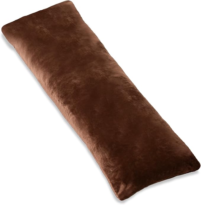 1 MIDDLE ONE Body Pillow, Memory Foam Body Pillows for Adults Sleeping, Long Pillow for Bed, Big Large Firm Full Body Pillow for Side Sleeper, 20x54 Inch, Coffee