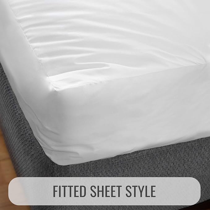 DMI Waterproof Mattress Protector and Cover, Contoured Fitted Sheet Fit, King