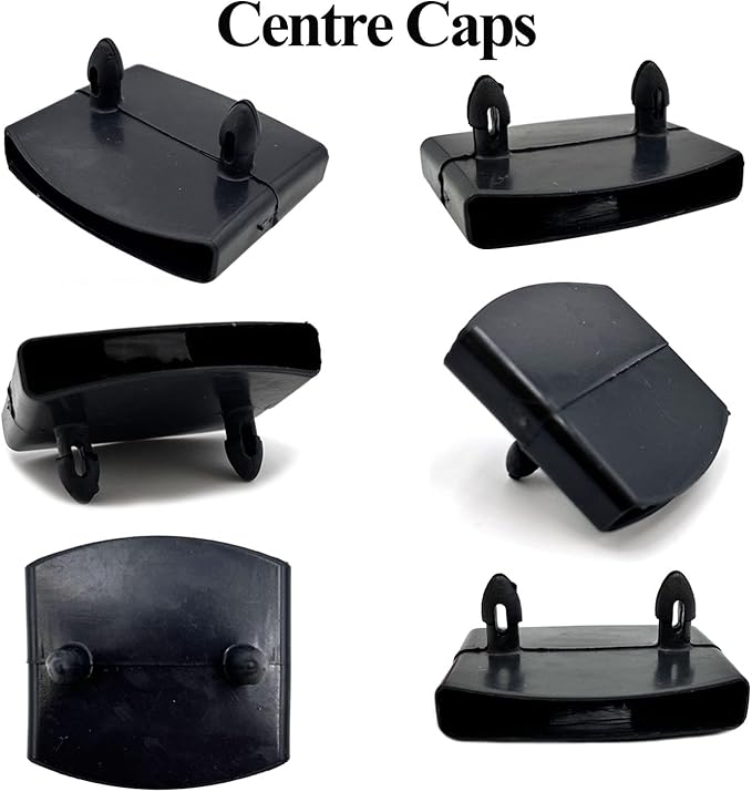 30pcs 54x9mm Black Replacement Bed Slat Plastic Centre Caps Holders for Holding Securing Wooden Slats Bed Base,Width 54mm x Height 9 mm (Inside Dimension)