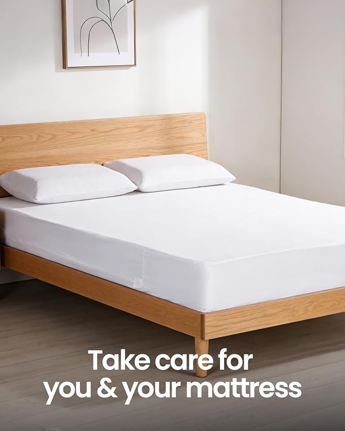 【Dorms Hotel Exclusive】 Twin XL 39" x80" Waterproof Mattress Protector Zippered Fits 6-9 Inch Deep Mattress Pad Cover, WINKAURA Mattress Encasement, Breathable Premium Terry Top Fabric