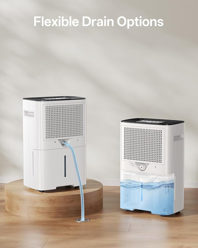 52 Pints Dehumidifier for Basement Bedroom Bathroom Large Room Home, 4500 Sq.Ft Dehumidifiers with Drain Hose, 2025 Energy Star Certificate, Humidity Control, 24H-Timer, Auto Defrost