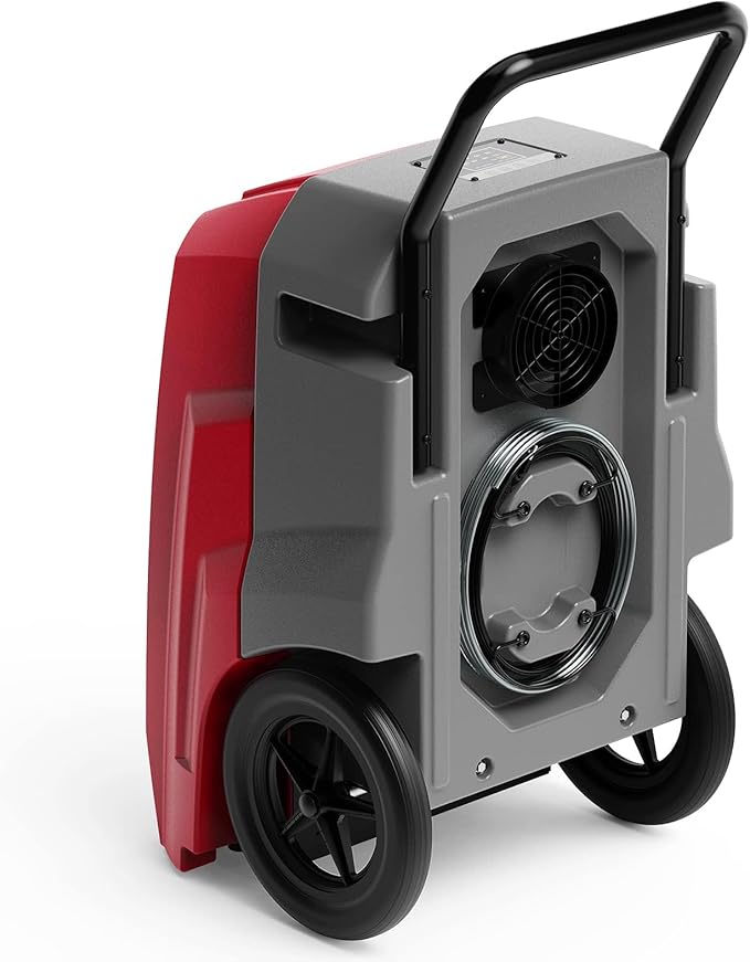 ALORAIR 180 PPD Commercial Dehumidifier with Pump, LGR Technology, Heavy-duty for Water Damage Restoration, Flood Cleanup and Basements, 6-Year Warranty, Storm Pro (Red)