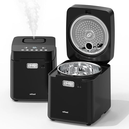 Mifasol Stainless Steel Humidifier, 3.3L/0.87Gal Steam Humidifier Large Room up to 800 sq ft, Easy to Clean Warm Mist Humidifiers for Bedroom Baby Nursery Home Office
