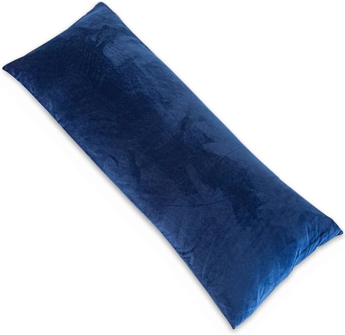 1 MIDDLE ONE Body Pillow, Memory Foam Body Pillows for Adults Sleeping, Long Pillow for Bed, Big Large Firm Full Body Pillow for Side Sleeper, 20x54 Inch, Navy Blue