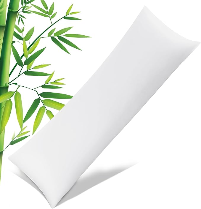 Pillowcases Body Size,Cooling Viscose Pillow Cases with Zipper Closure, Cool & Breathable Pillow Cover for Hot Sleepers and Night Sweats, 20" x 54"