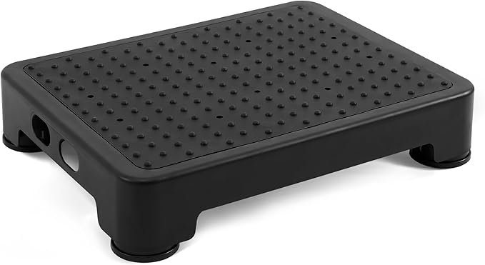 CHIKILLA Step Stool for Elderly & Adults, 600LBS Heavy Duty Mobility Platform, 3.4Inch Low Step for Car High Bed Bathtub&Kitchen, Non-Slip Wide Base Portable Stair Assist, No Assembly Required, Black
