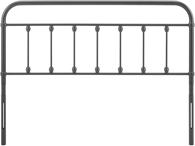 Modway MOD-6152-GRY Sage Twin Metal Headboard, Gray