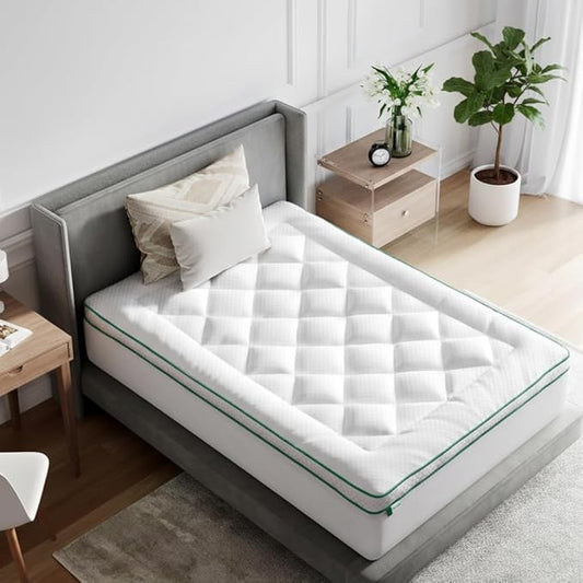 Novilla Twin Mattress Topper, Extra Thick Pillow Top Mattress Pad, Down Alternative Fill Breathable Cover, 8-21" Deep Pocket Soft Bed Topper for Back Pain Relief