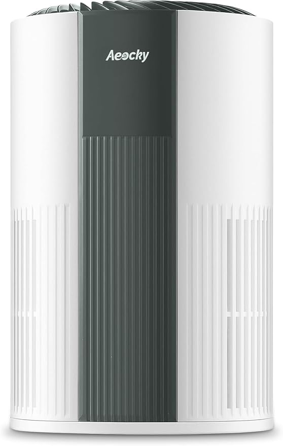 2nd Gen Turbo-Jet Design Air Purifiers for Bedroom up to 1096 Sq Ft, AEOCKY Proprietary YearChange Filter Tech, with Multi Effect Filter, Washable Pre-Filter, for Home, Dorm, Office, Pet (Green)