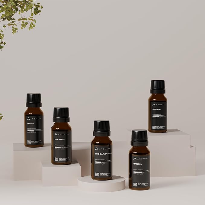 Diffuser Oil Gift Set, 20ml / 0.67 fl oz. Oil Set, Hotel Scent Diffuser Oil, Hotel Fragrance Oil for Diffuser, 5 Pack of Essential Oils, Scents Inspired by Luxury Hotels