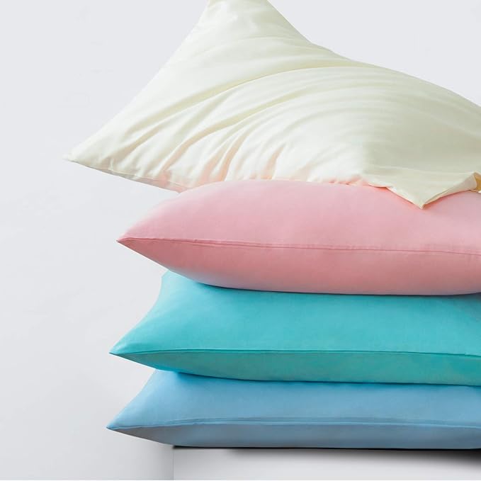 NTBAY King Microfiber Pillowcase Set - 2 Pack, Soft, Wrinkle-Free, Fade-Resistant, Sky Blue, Envelope Closure - 20x36 Inches