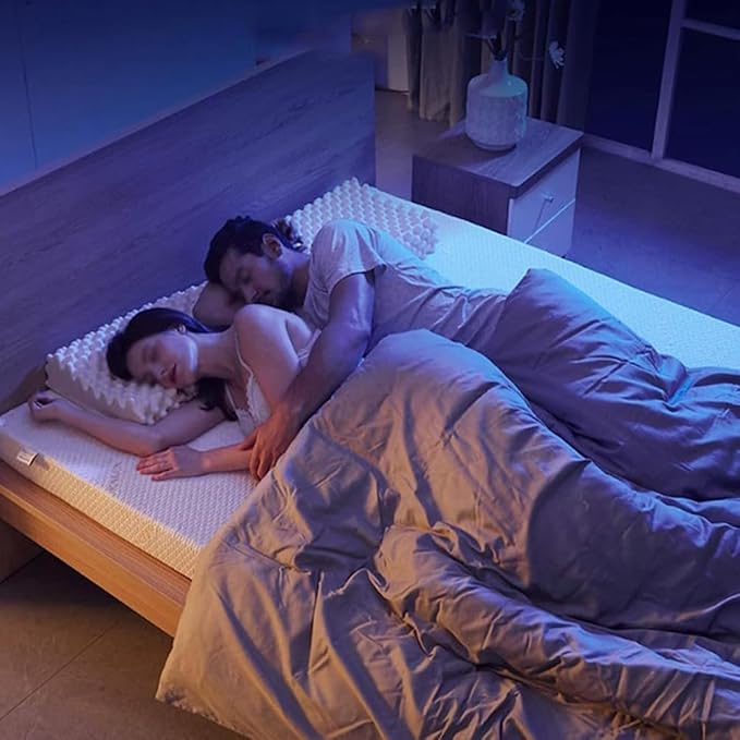 Natural Latex Mattress - Organic Cover, 3 Inch Thickness, Full//Size Options - Perfect for Home & Hotel, 80x200cm (31.5x79in) Comfort & Support