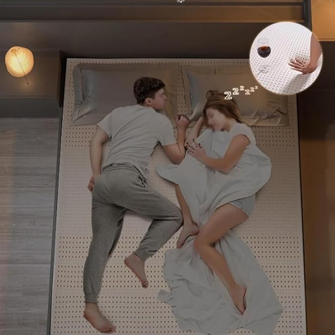 Latex Mattress,Thailand Natural Latex Mattress Home Single Double Mats with Cover Twin Full Size,10cm,120x200cm(47x79in)