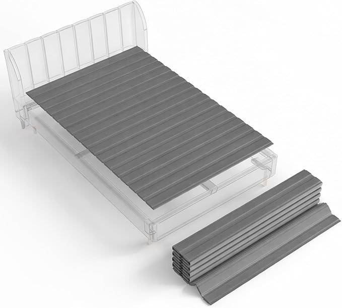 Wooden Queen Bed Slats for Support Under Mattress with Cover – Replacement Wood Slats for Queen Size Bed Frame – Under Mattress Support Without Extra Height – 2.38" Standard Width