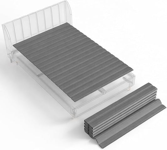 Wooden Queen Bed Slats for Support Under Mattress with Cover – Replacement Wood Slats for Queen Size Bed Frame – Under Mattress Support Without Extra Height – 2.38" Standard Width