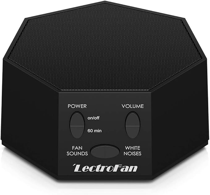 Adaptive Sound Technologies LectroFan Classic - Global Power Edition - Soothing Sound Machine for Sleep - Built-in Sleep Timer - Compact Design - Relaxation Support - Black