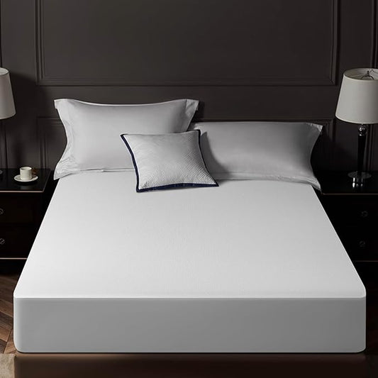 Queen Mattress Protector Tencel Luxury 100% Waterproof Mattress Protector,Silky Soft & Breathable,Cooling Mattress Pad Cover Fitted 18" Deep Pocket Noiseless, 60"x80"