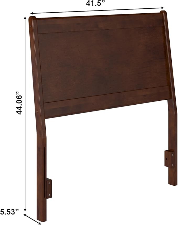 AFI, Casanova Twin Solid Wood Panel Headboard, Walnut