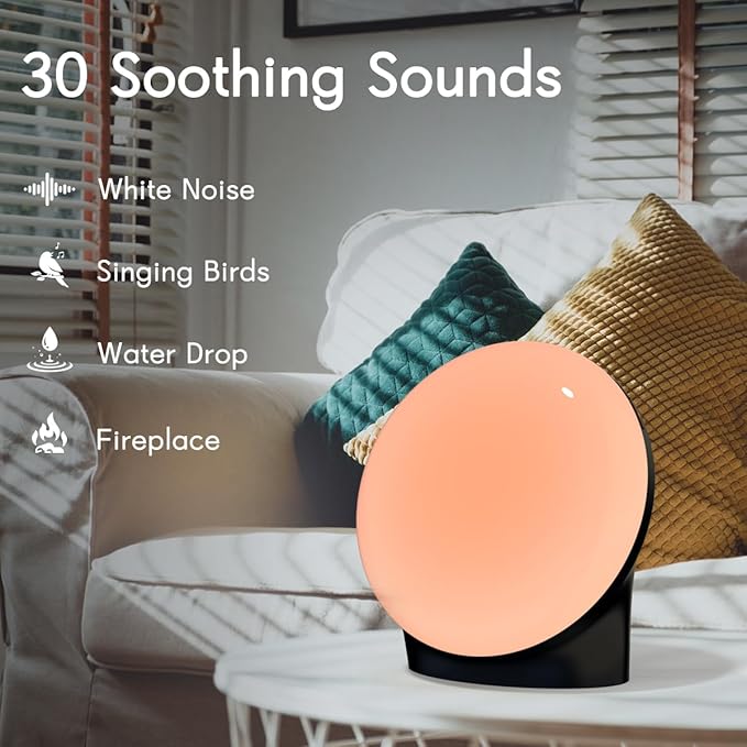 BrownNoise Electric Night Light for Baby 12 Colors Reading Lights for Indoor Use and 10 Adjustable Brightness 4 Timers for Baby Adult Kids