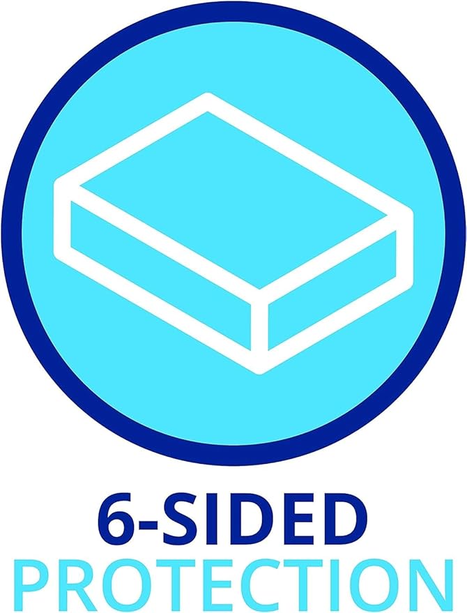 RV 6 Sided Zippered Mattress Protector with Secure Locking Zipper for Shorter 3-8 Depths| Creates a Natural Seal Around Your Mattress from Dust, Pet Dander, Pollen, Liquids & More| 30x72