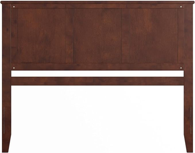 AFI, Madison Queen Solid Wood Panel Headboard, Walnut