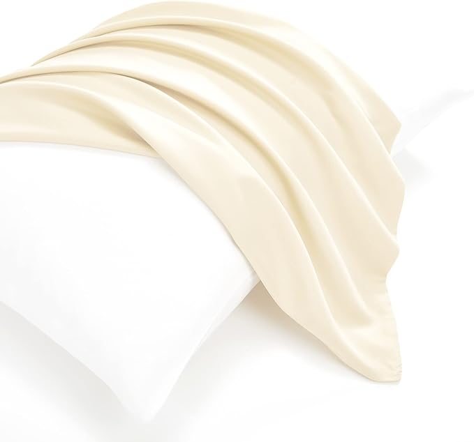 EVOLIVE Ultra Soft Microfiber Body Pillow Cover/Pillowcases 21"x54" with Hidden Zipper Closure (Ivory, 21"x54" Body Pillow Cover)