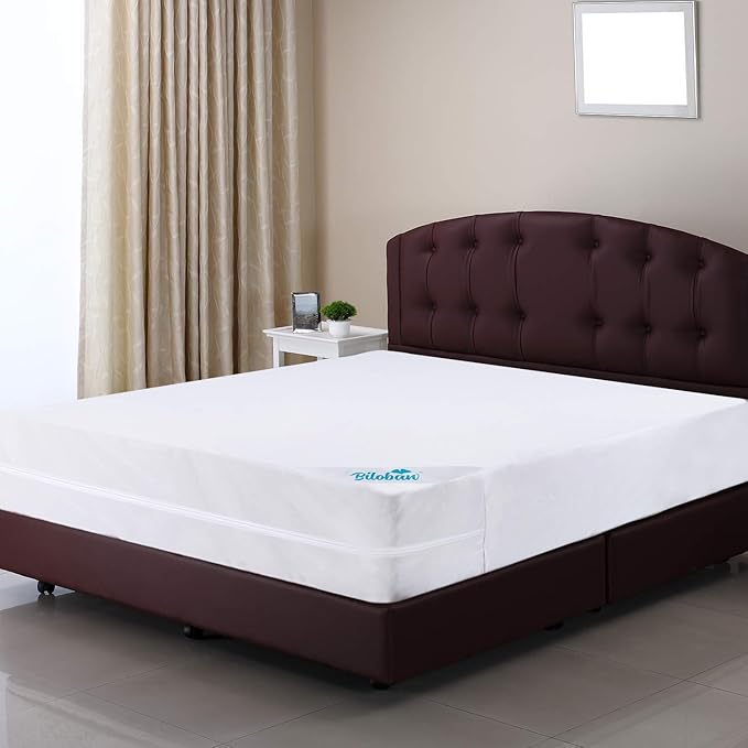 Waterproof Mattress Protector Queen (3/4/5/7/9/13Inches), High Profile Zippered Mattress Cover & Encasement, 6 Sides Wrapping Box Spring Cover