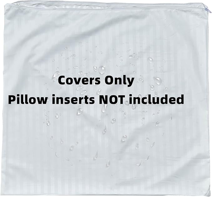 Kingnex Feather Proof 30x30 Euro Pillow Protectors Waterproof Cover for Goose Down Square Throw Pillows 1 Pack 30