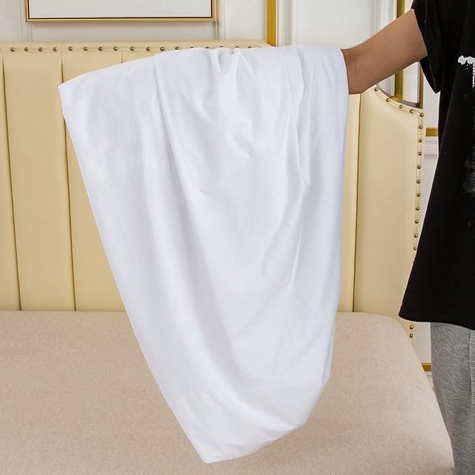 Cooling King Size Mattress Protector Waterproof Ultra Soft Noiseless Smooth Jersey Top Fitted Matressprotector Cover with Stretchy Pocket