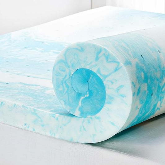 Marsail 3-inch Twin XL Memory Foam Mattress Topper, Gel Infused Cooling, Soft for Sleeper Sofa, RV, Camper, CertiPUR-US®Certified