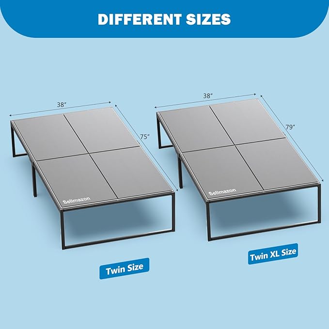 Bunkie Board Twin XL (38x79''), Heavy Duty Bed Boards for Frame, Sleeper Sofa Support Board to Stop Sagging Mattress, Breathable, Noise Minimizing, Moisture Resistant