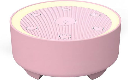 Kipcush Sleep Sound Machine - 21 High-Fidelity Non-Looping Sounds, Portable White Noise Machine for Baby, Kids & Adults, Dimmable Night Light, 6 Auto-Off Timers, USB Powered for Travel, Home & Office