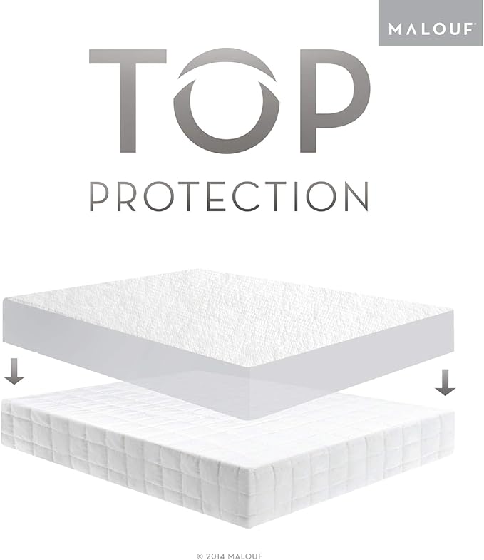 SLEEP TITE non-staining 99.99% Waterproof Mattress Protector - 15-Year U.S. Warranty - Vinyl less - Split King