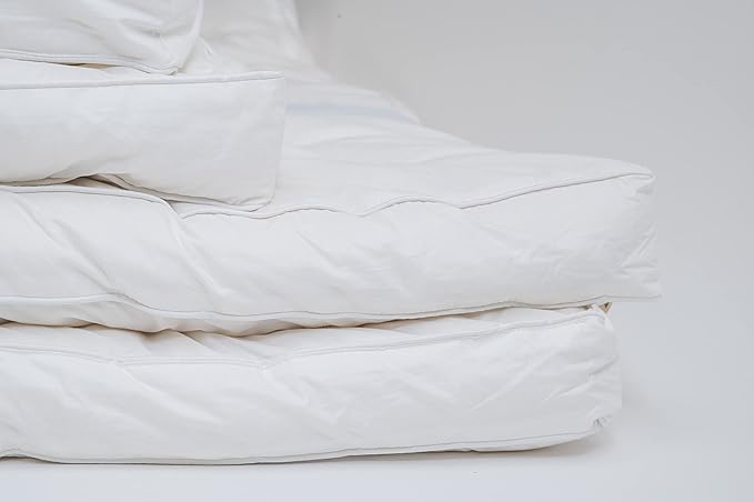 Sleep and Beyond myWoolly Latex Topper, 100% Natural Wool and Latex Filled Mattress Topper,3 in Thick, Twin XL 39x81, Ivory